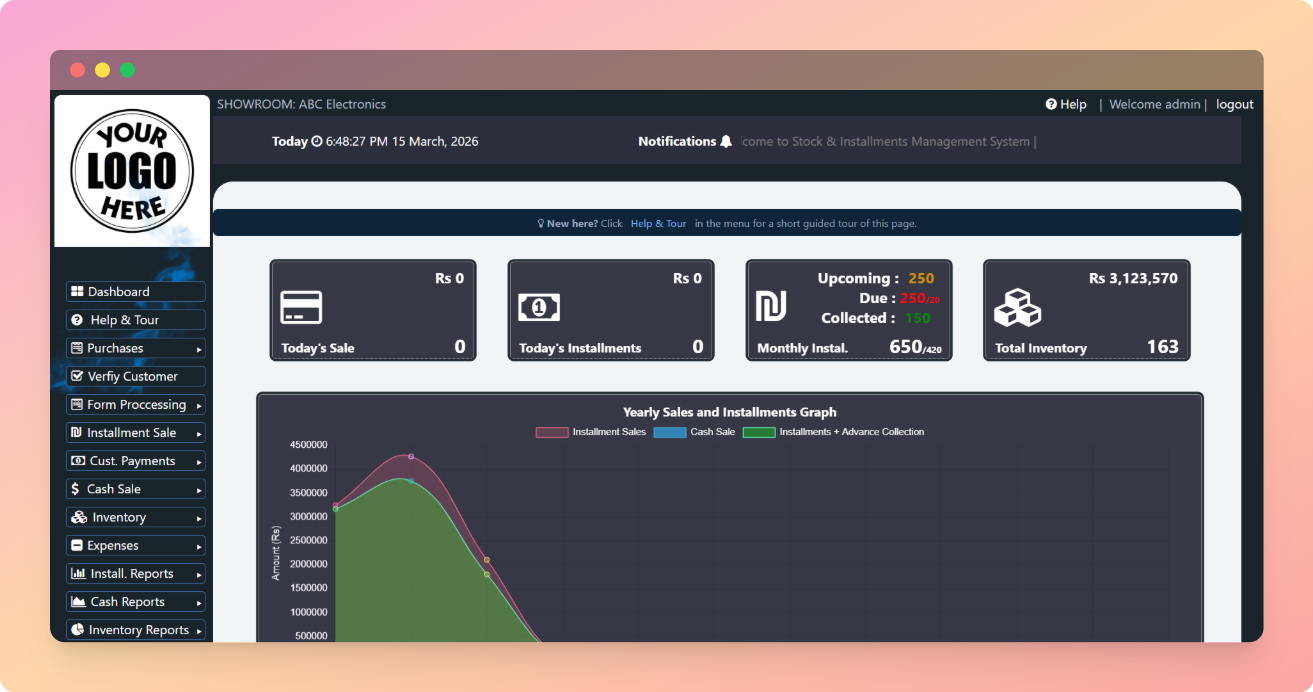 Inventory and Installments Management System